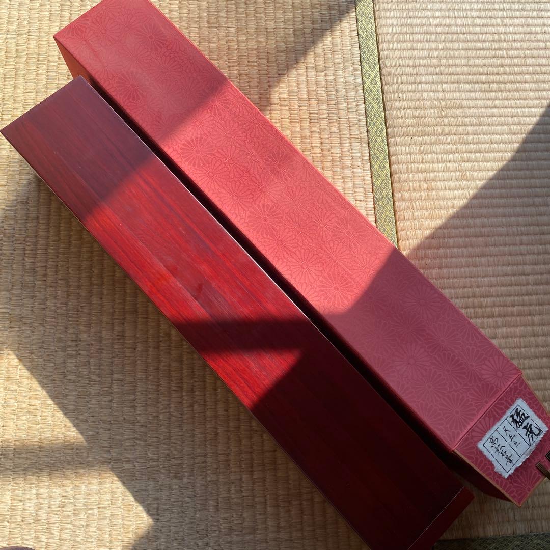 高松石華　猛虎　掛け軸　太巻二重箱　高級桐箱　尺五立