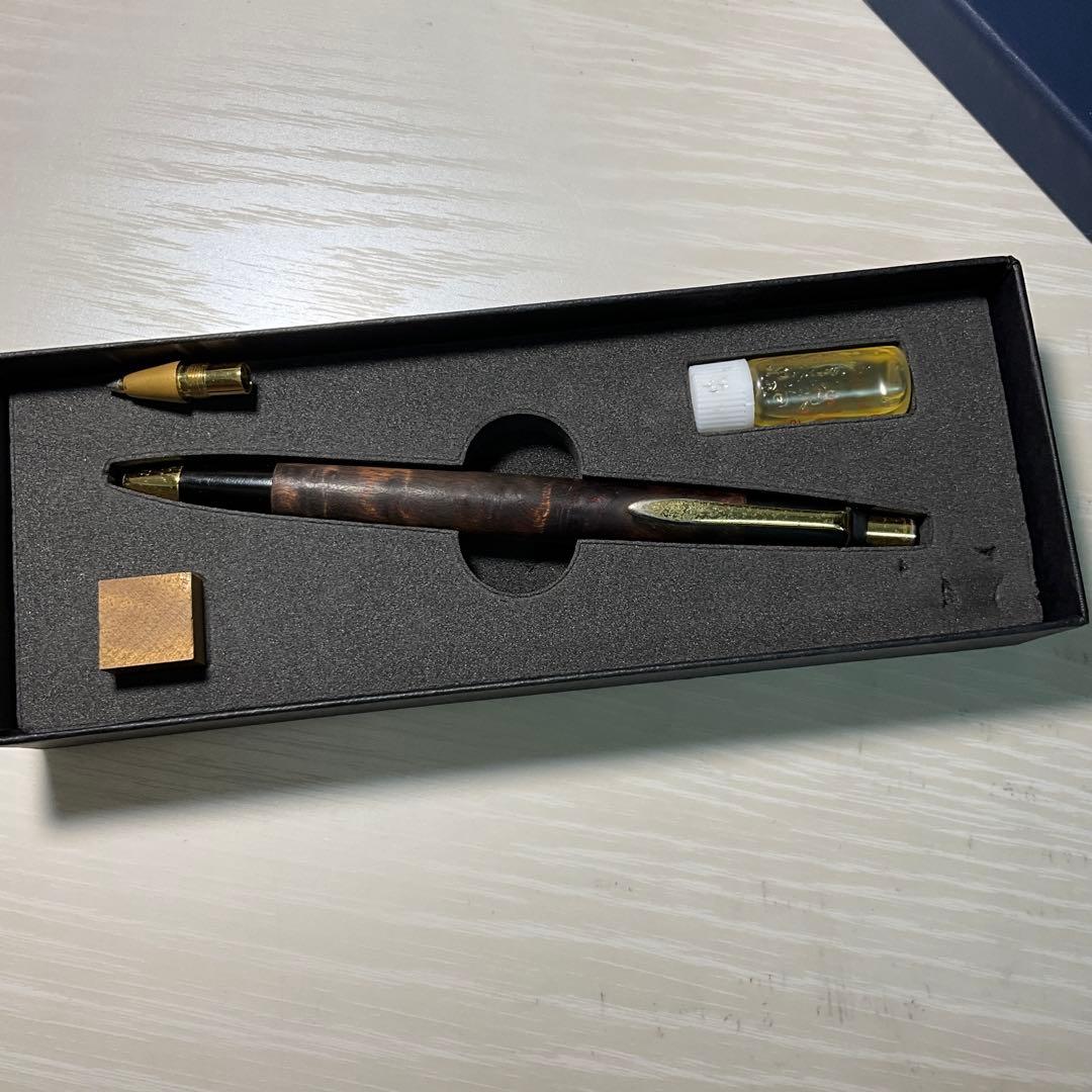 野原工芸　旧型マーブルウッド固定式口金付き