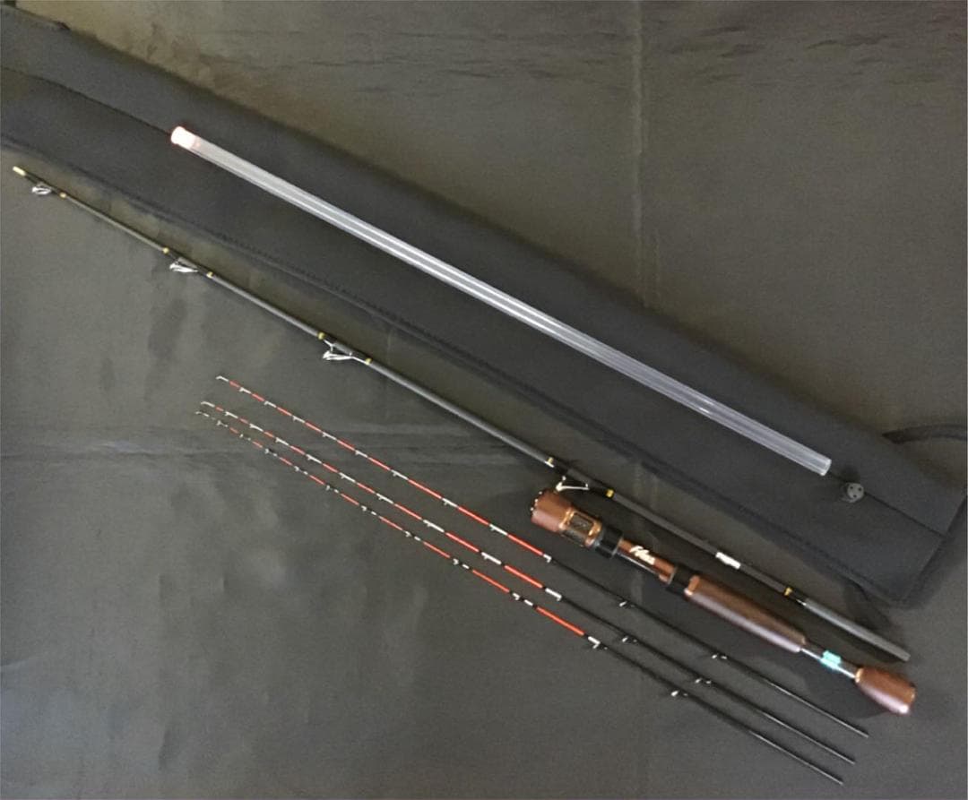 筏竿 チヌ竿 1.5m ハーフチタン穂先 2本 ☆オマケ穂先付き☆ 黒鯛