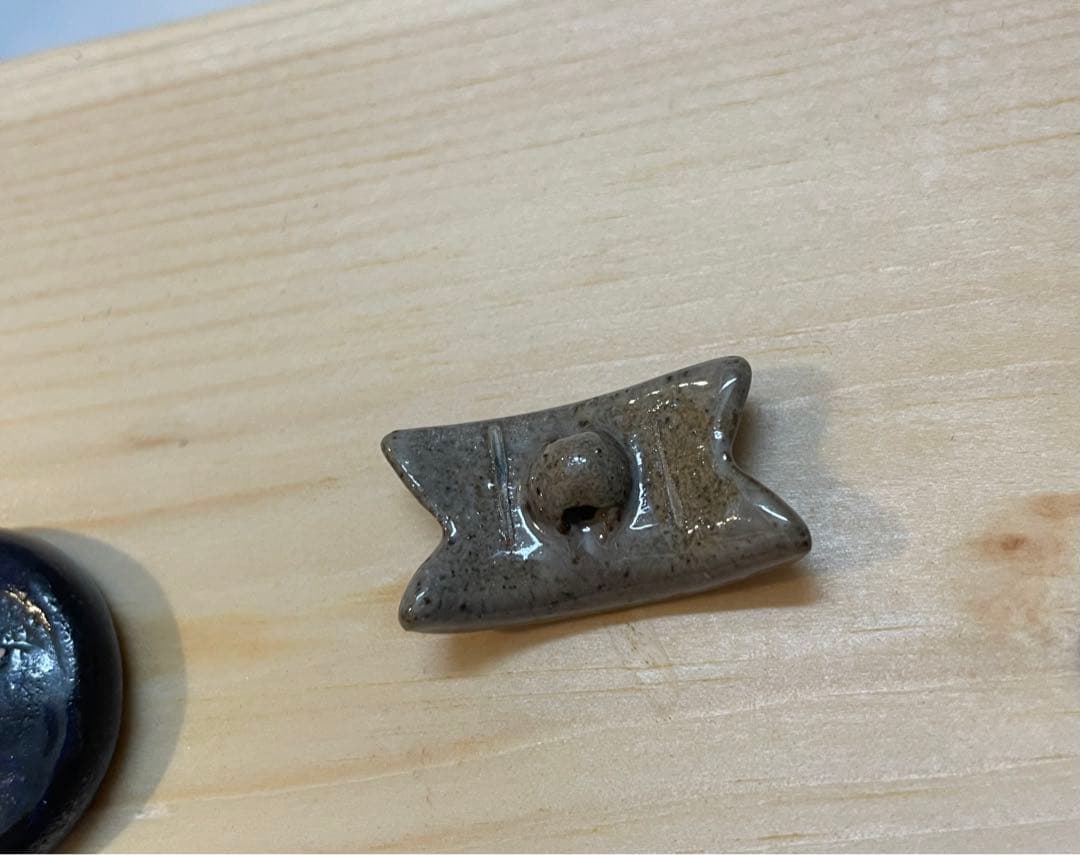 3個セット◆ ルーシーリー　陶製ボタン　国立工芸館　ビミニボタン