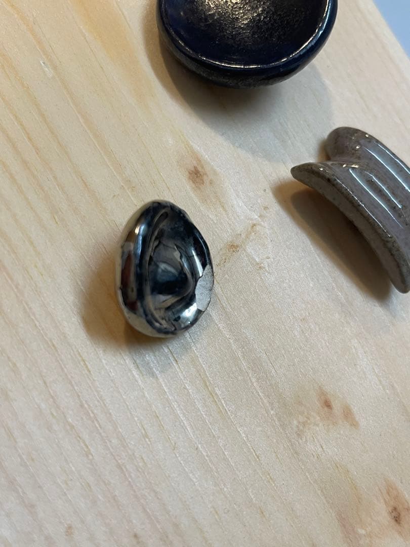 3個セット◆ ルーシーリー　陶製ボタン　国立工芸館　ビミニボタン