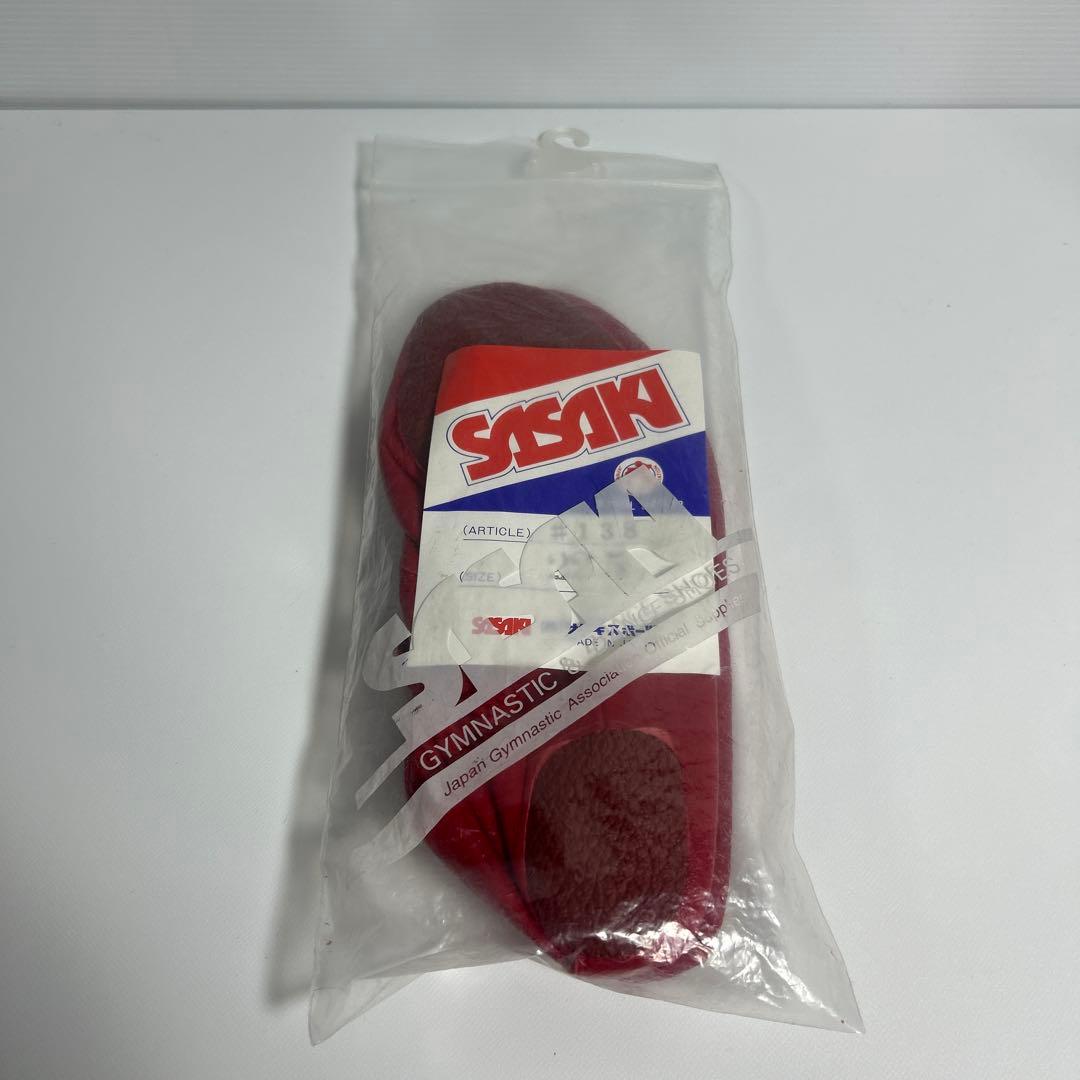 ササキスポーツ 22.5 ダンスシューズ 赤 牛皮 未使用