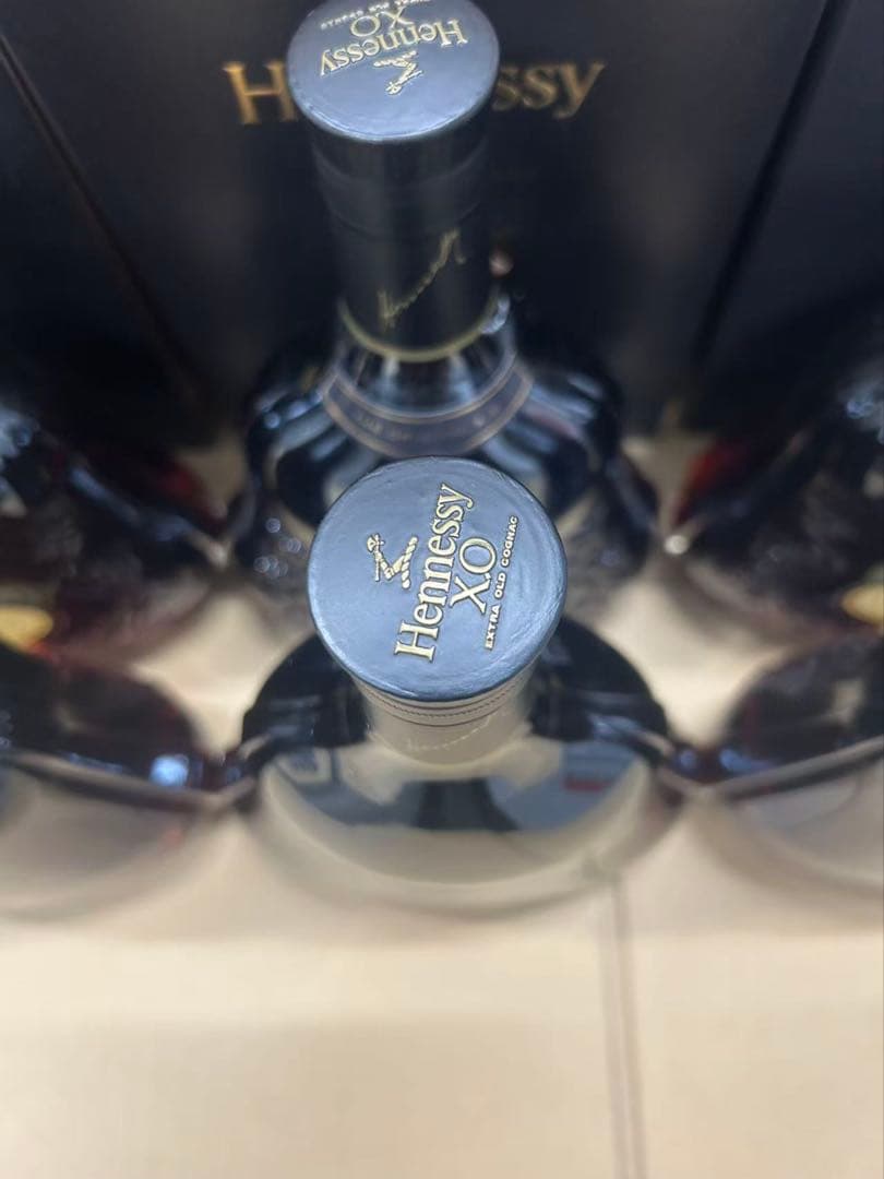 古酒 並行 Hennessy ヘネシー XO 黒キャップ 箱付き 6点セット