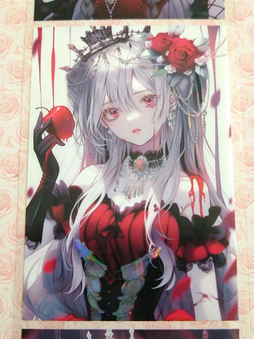 廃盤品✩J839＃红丝缠(贝壳光)荒诞剧目切り売り海外人物マステ女の子AIマステ