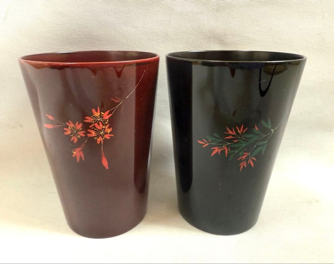 箱瀬淳一　漆器　輪島　カップ2個