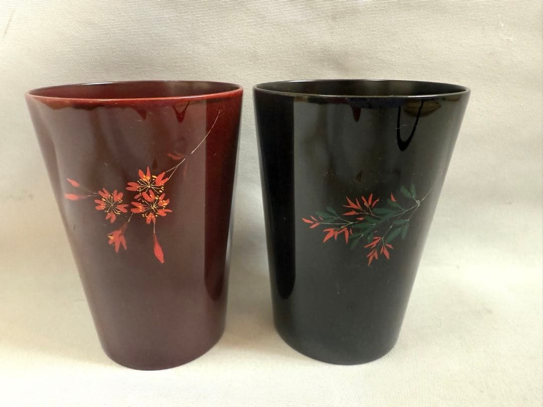 箱瀬淳一　漆器　輪島　カップ2個