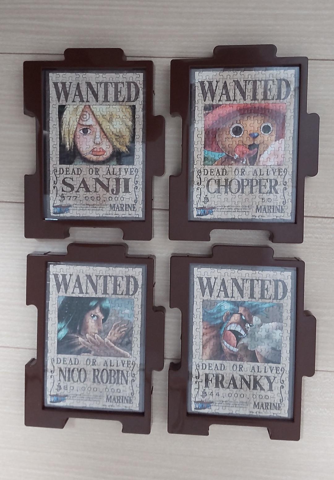 ワンピース 手配書 ジグソーパズル セット 150ピース 完成品 フレーム付