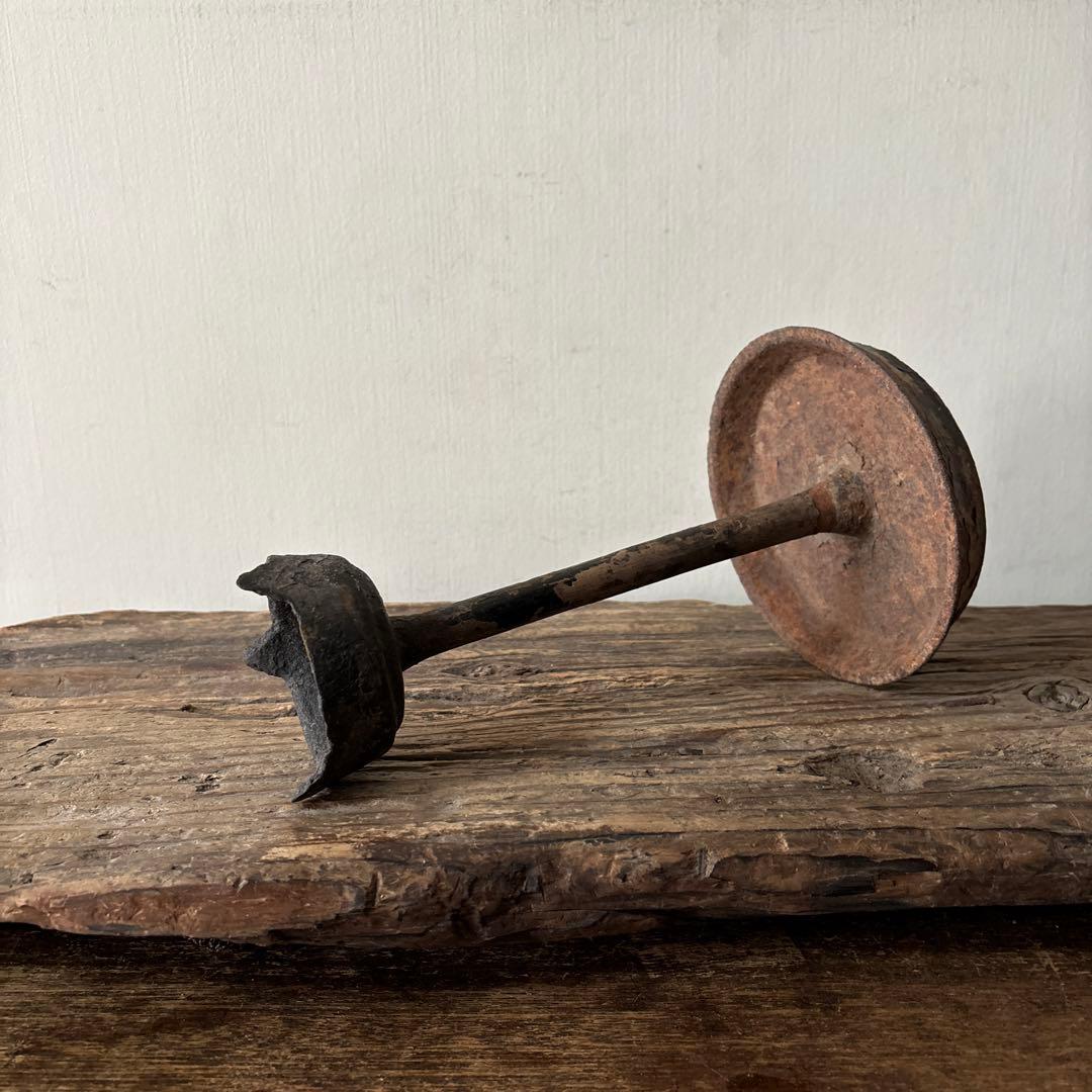 古い燭台　キャンドルスタンド.燈火器.李朝.古美術.古民具.韓国.古道具.骨董