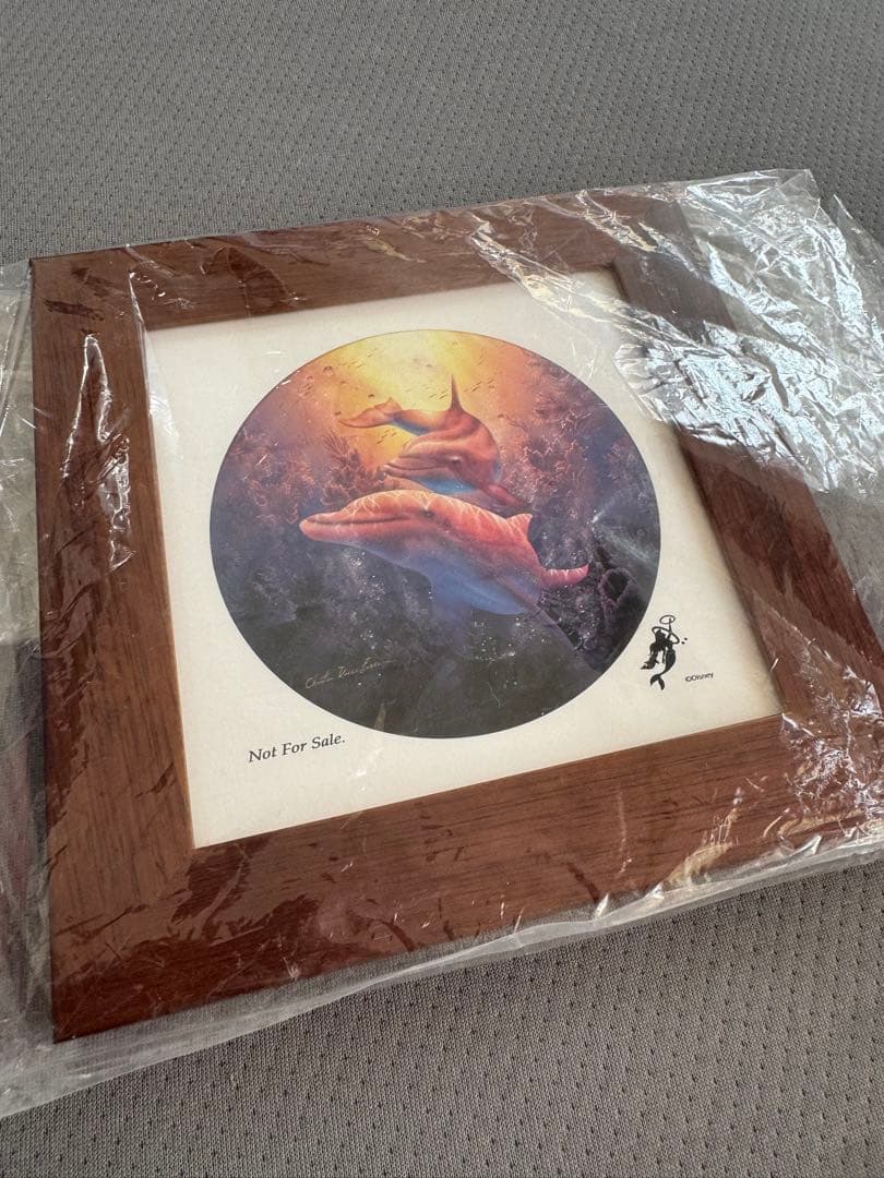 【美品】額付きラッセン　版画　ガイディングライト　ディズニーアリエルコラボ