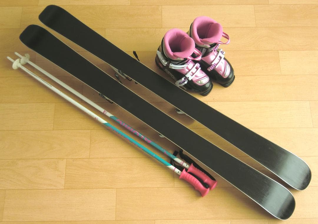 ■■1月限定■送料無料■子供用スキーフルセット■板122靴22■WAX済■■