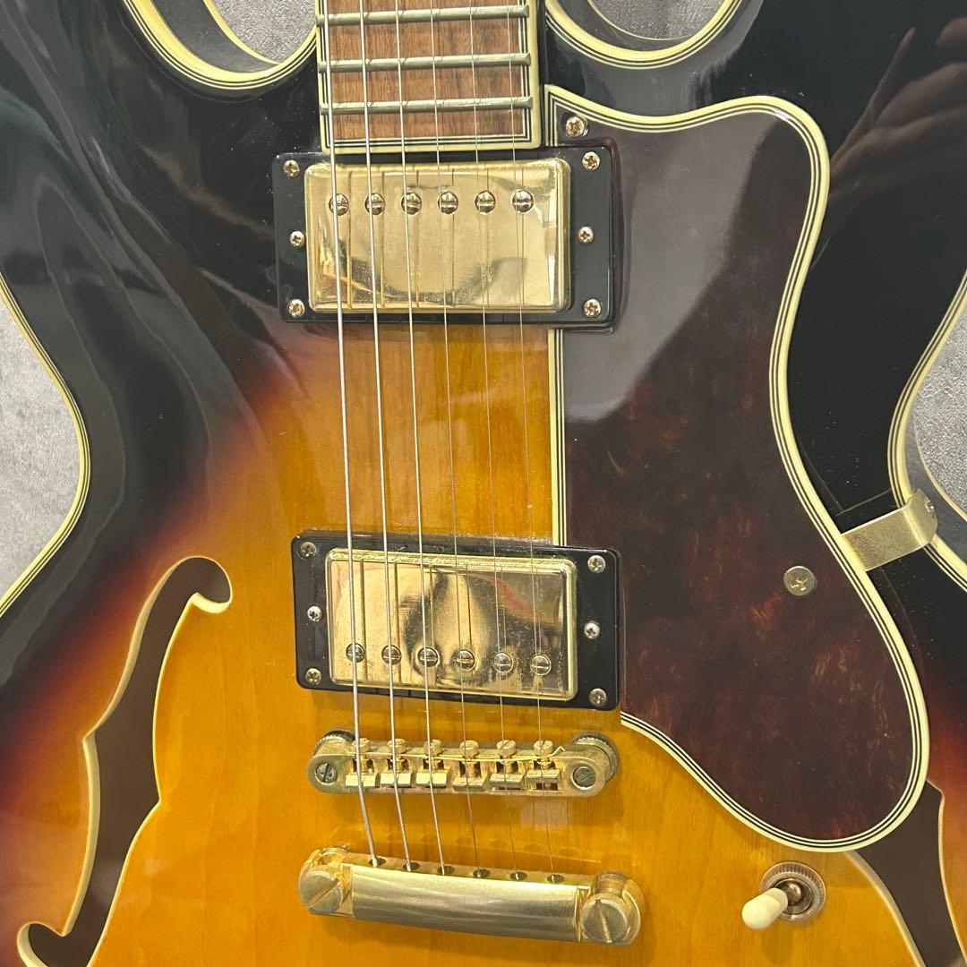 美品 シェラトンⅡ Epiphone セミアコースティックギター サンバースト