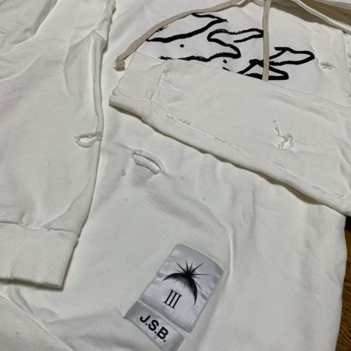 j.s.b.パーカー 白Mサイズ