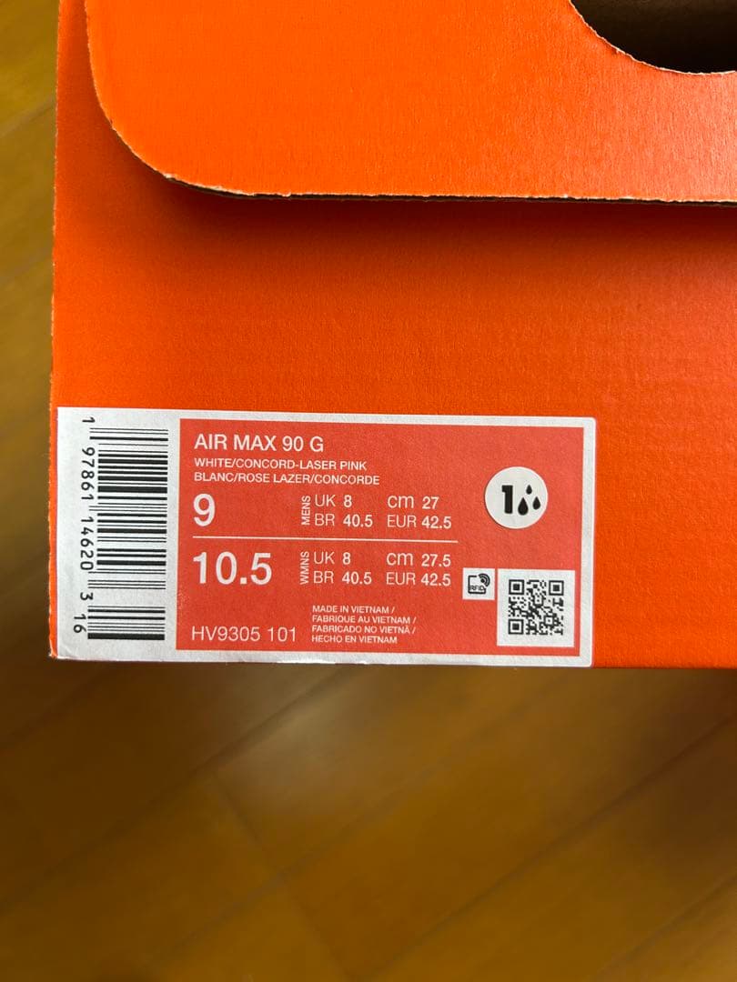 中古美品　Nike ゴルフシューズ ホワイト/ピンク/ブルー　27cm