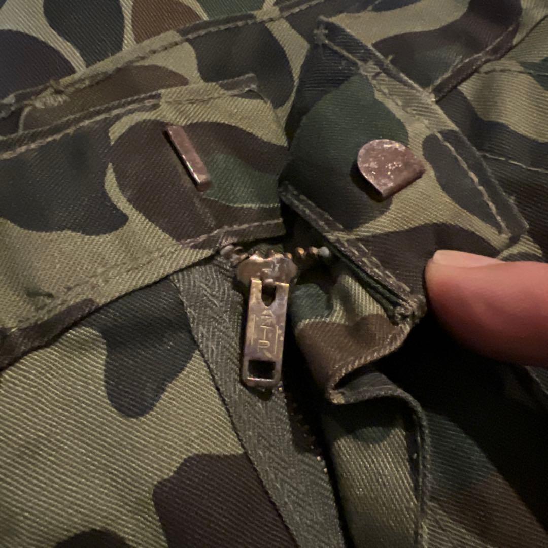 60S 70S ベトナム戦　ビンテージ　沖縄製　ダックハンターカモ　パンツ