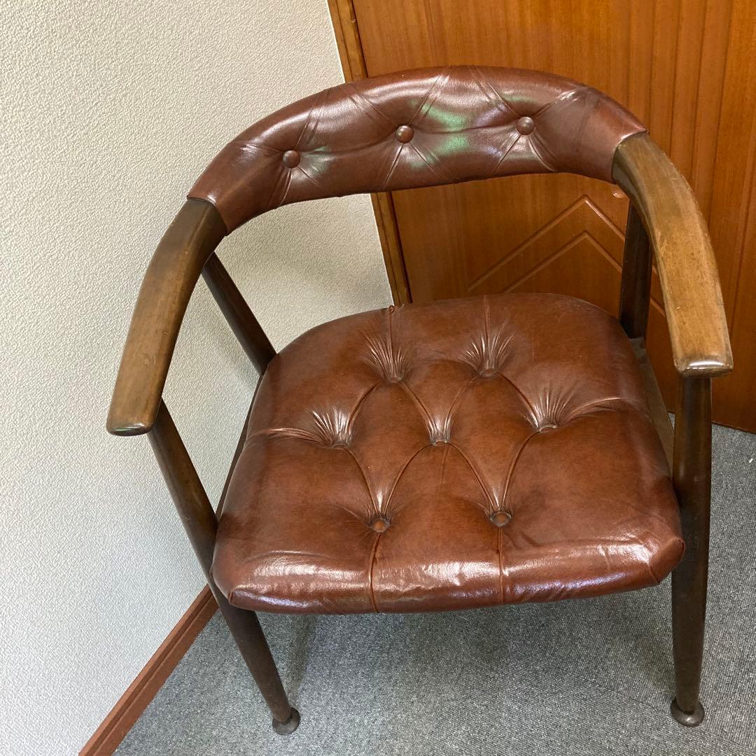 激レア　辻木工 レトロ 木製 アームチェア TSUJI 椅子 イス ビンテージ