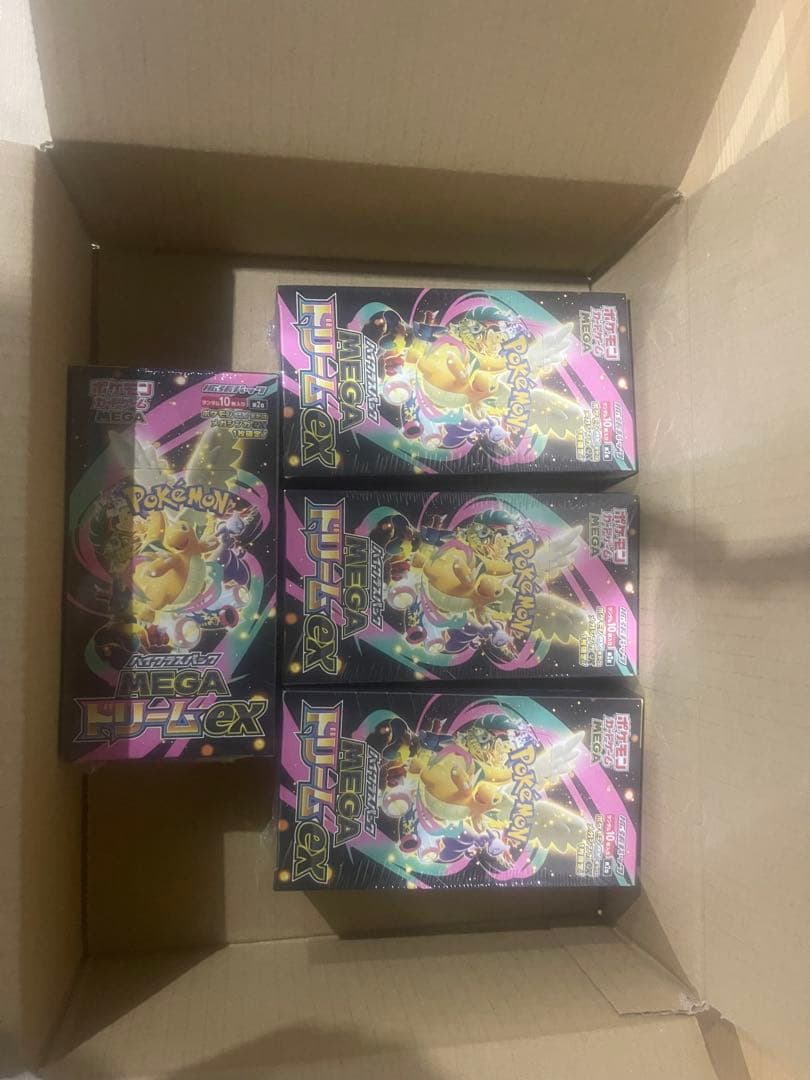 ポケモンカードゲーム メガドリームEX 10パック入り 4BOX 未開封