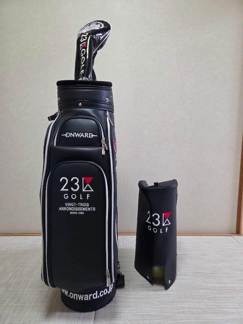 ゴルフ　キャディバッグ　23区ゴルフ　ツアータイプ【希少ド迫力！】(おまけ付き)