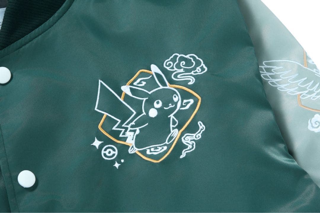 【韓国限定】ポケモン ピカチュウ ルギア ホウオウ スカジャン 伝統エディション