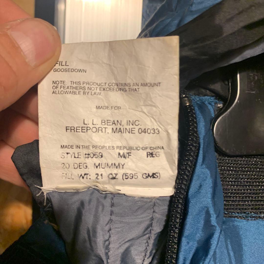 旧タグ　LLBean マミーシュラフ