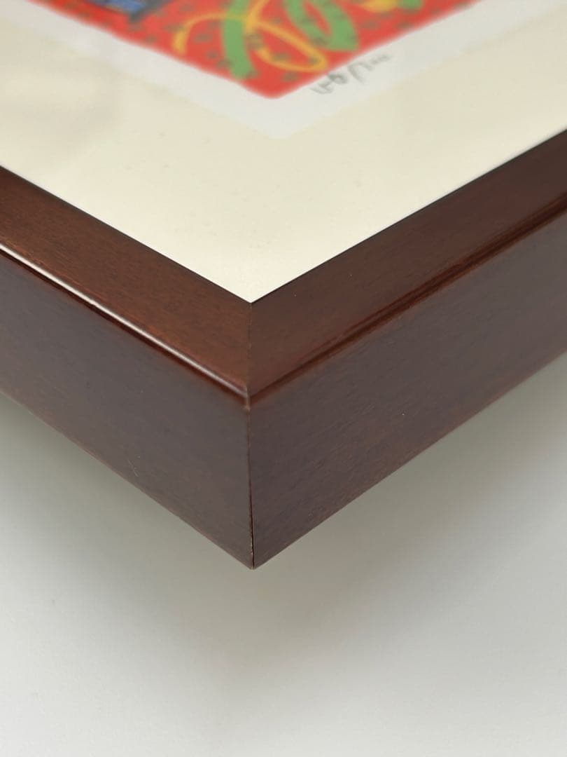 志摩欣哉「朱不ニと六地蔵」シルクスクリーン