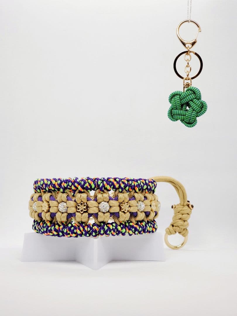 パラコード キラキラ 黄金チョーカー