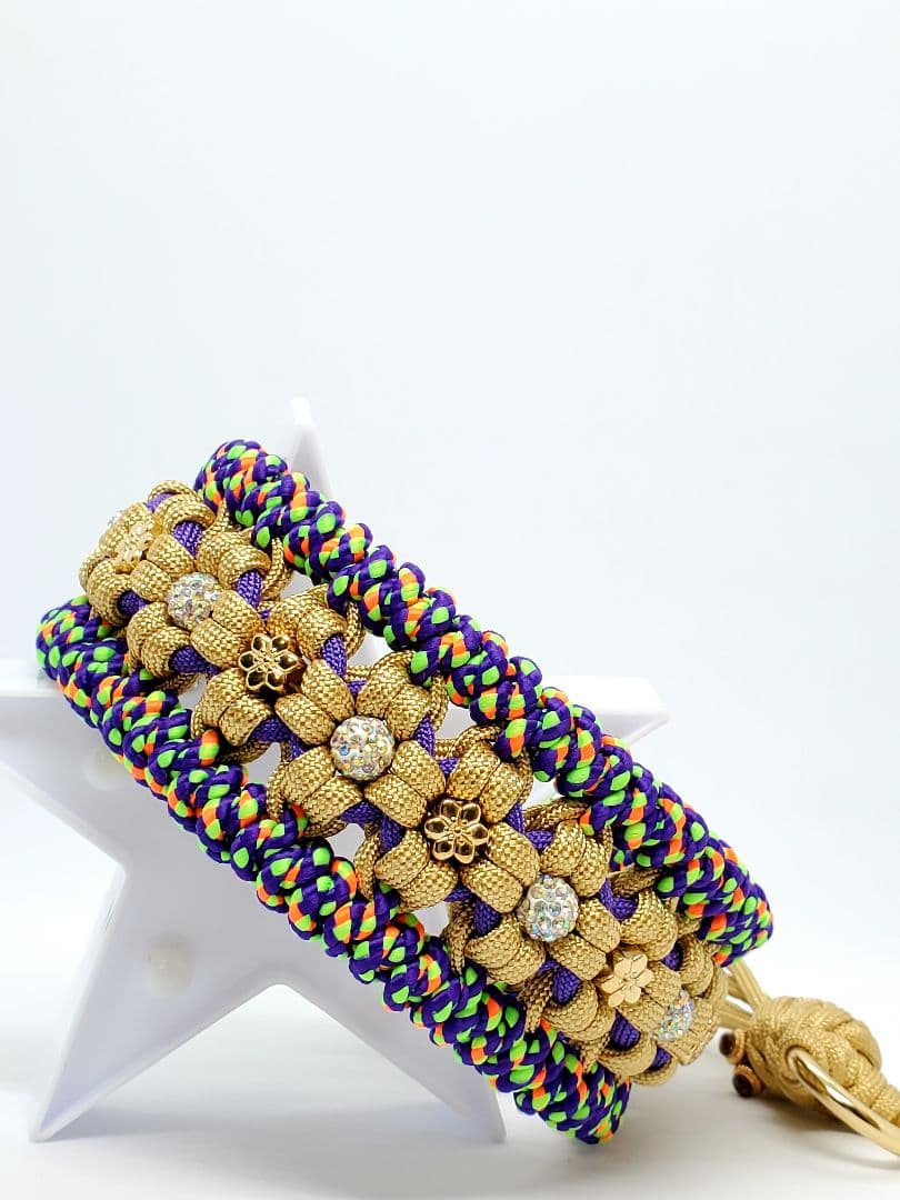 パラコード キラキラ 黄金チョーカー