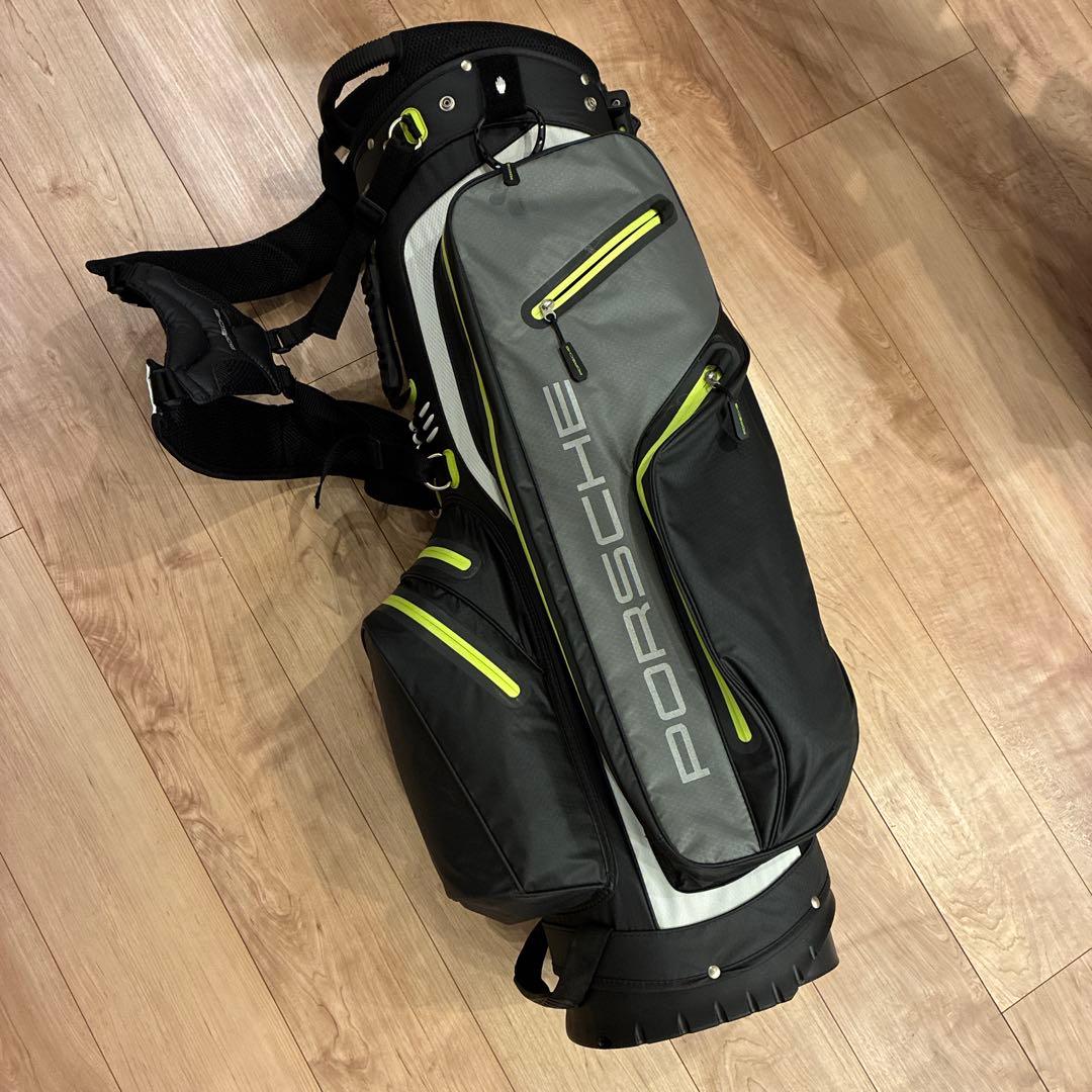 【新品】Porsche ゴルフバッグ・キャディバッグ•カバーもポケットにあり