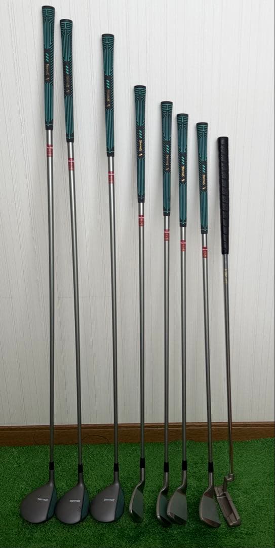 SPALDING　キッズ　ジュニア　レディース　初心者　8本セット　バック