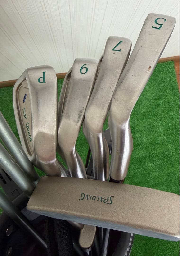 SPALDING　キッズ　ジュニア　レディース　初心者　8本セット　バック