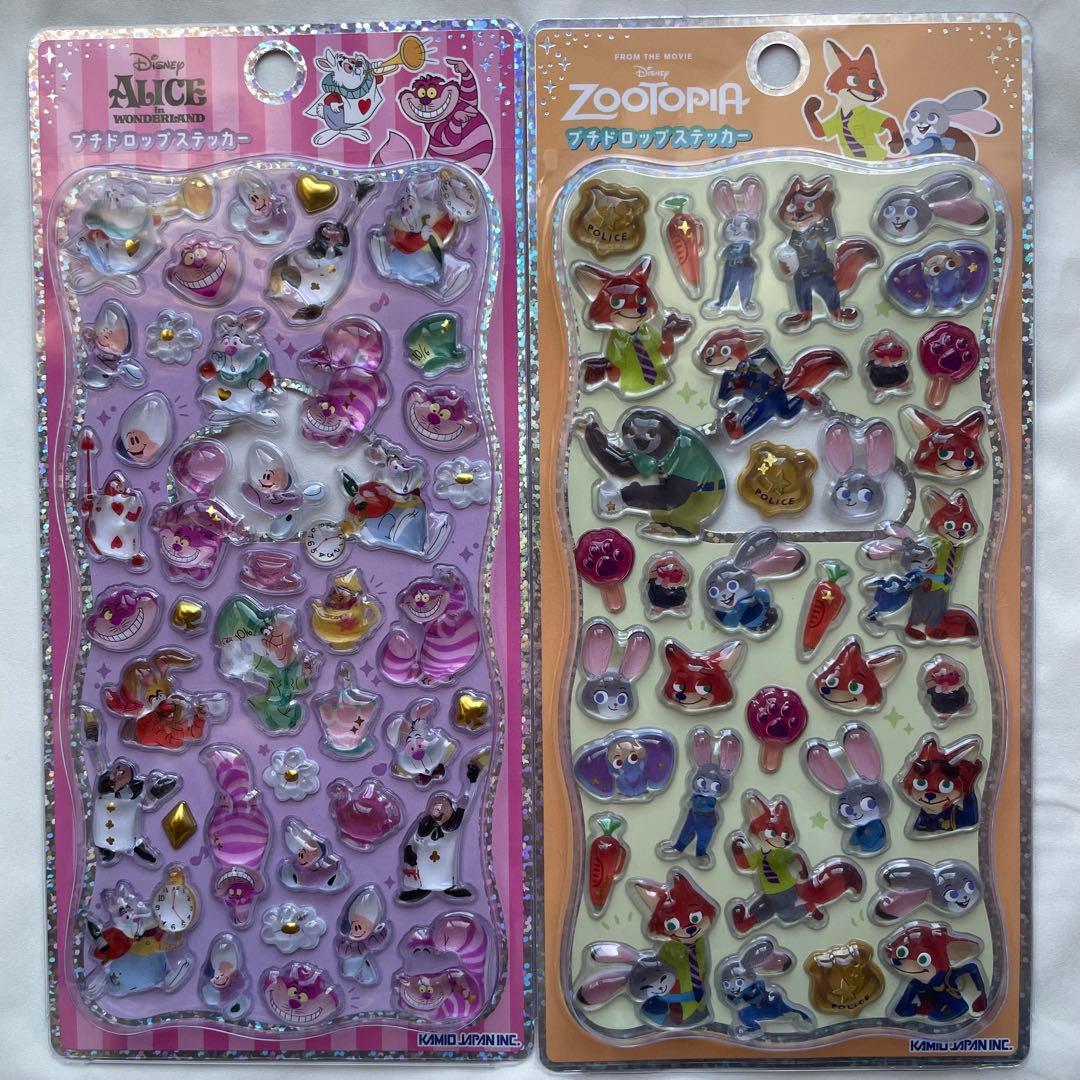 【正規品・プチドロップステッカー】ディズニー　トムとジェリー　6枚セット