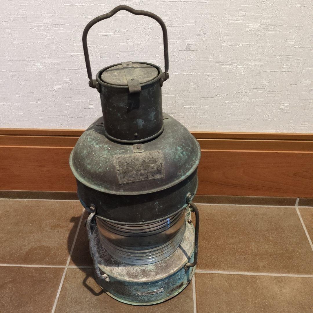 日本船燈株式会社　MAST HEAD LIGHT　オイルランプ　航海灯