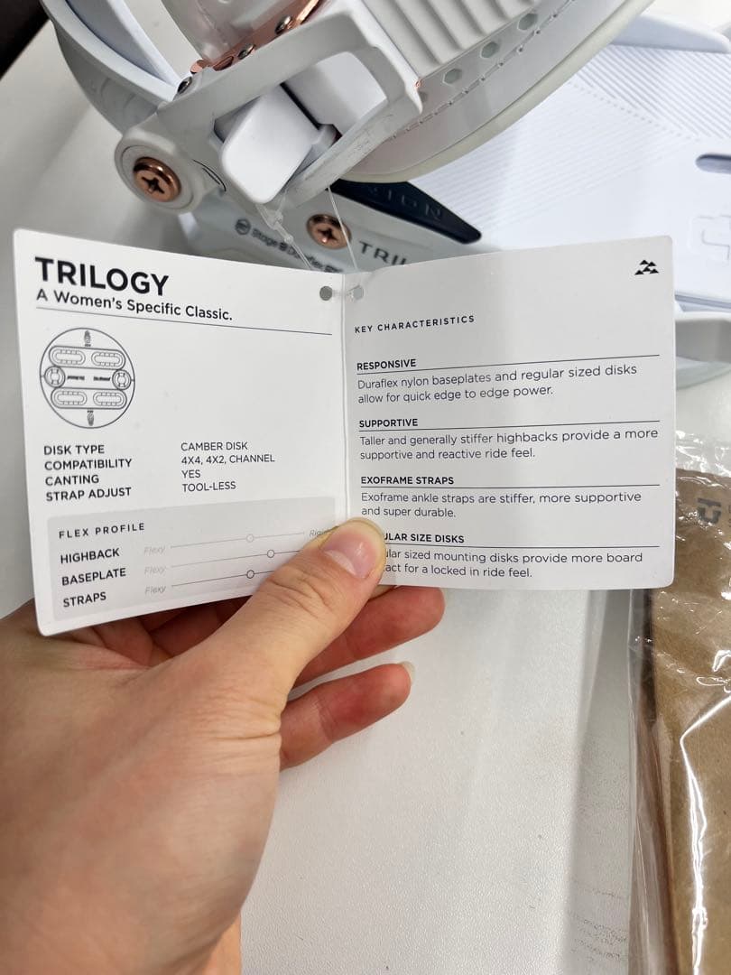 UNION TRILOGYスノーボード用バインディング