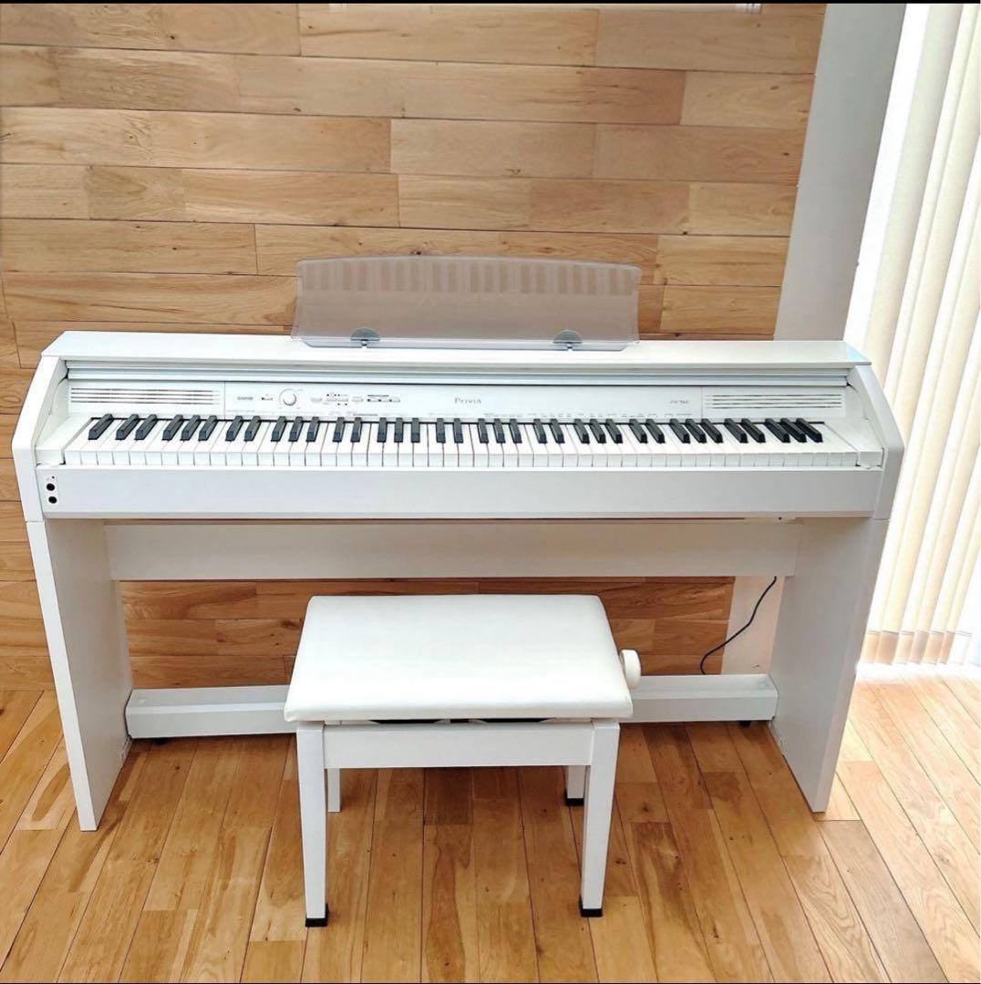CASIO Privia PX 760 ホワイト　電子ピアノ　イス　カシオ　白