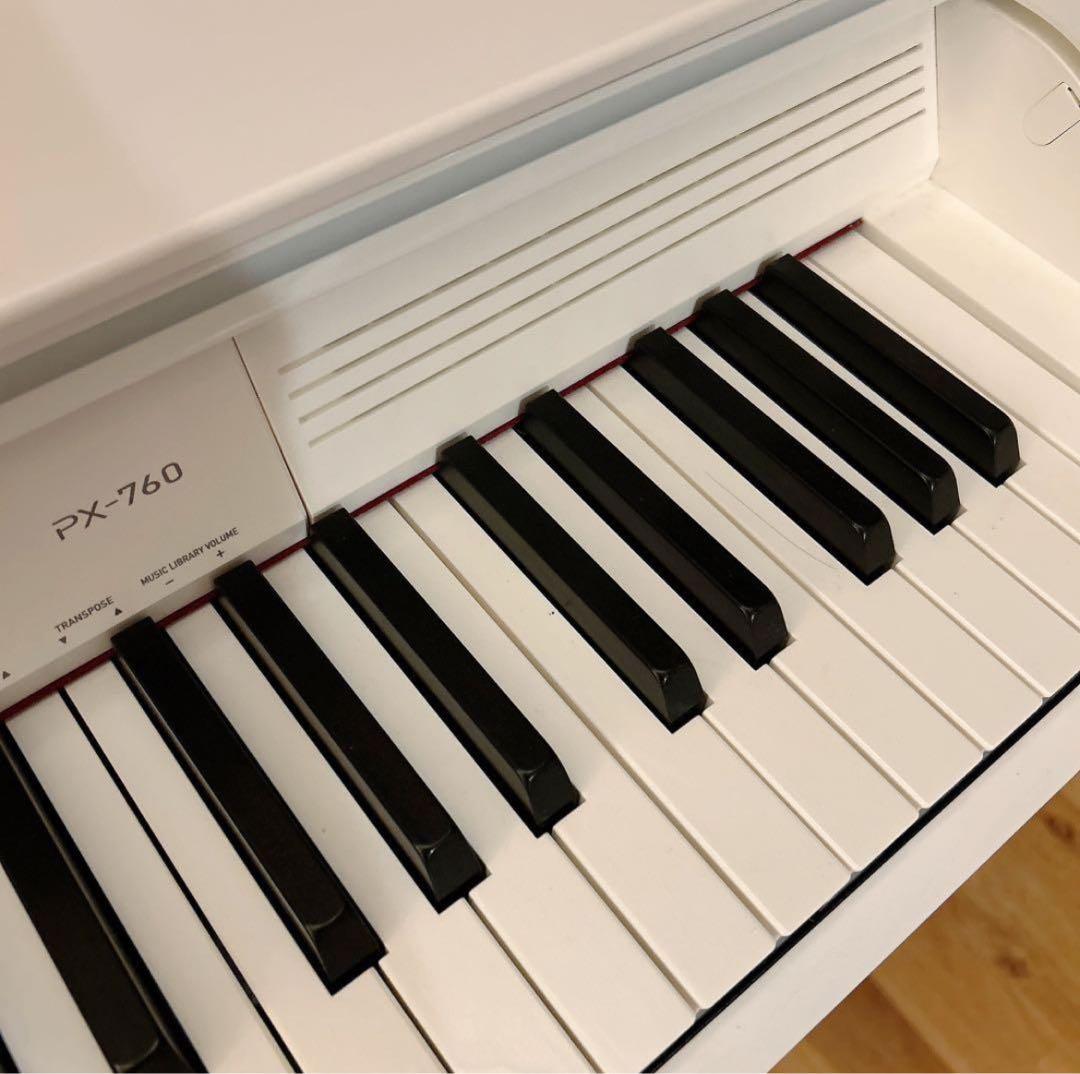 CASIO Privia PX 760 ホワイト　電子ピアノ　イス　カシオ　白