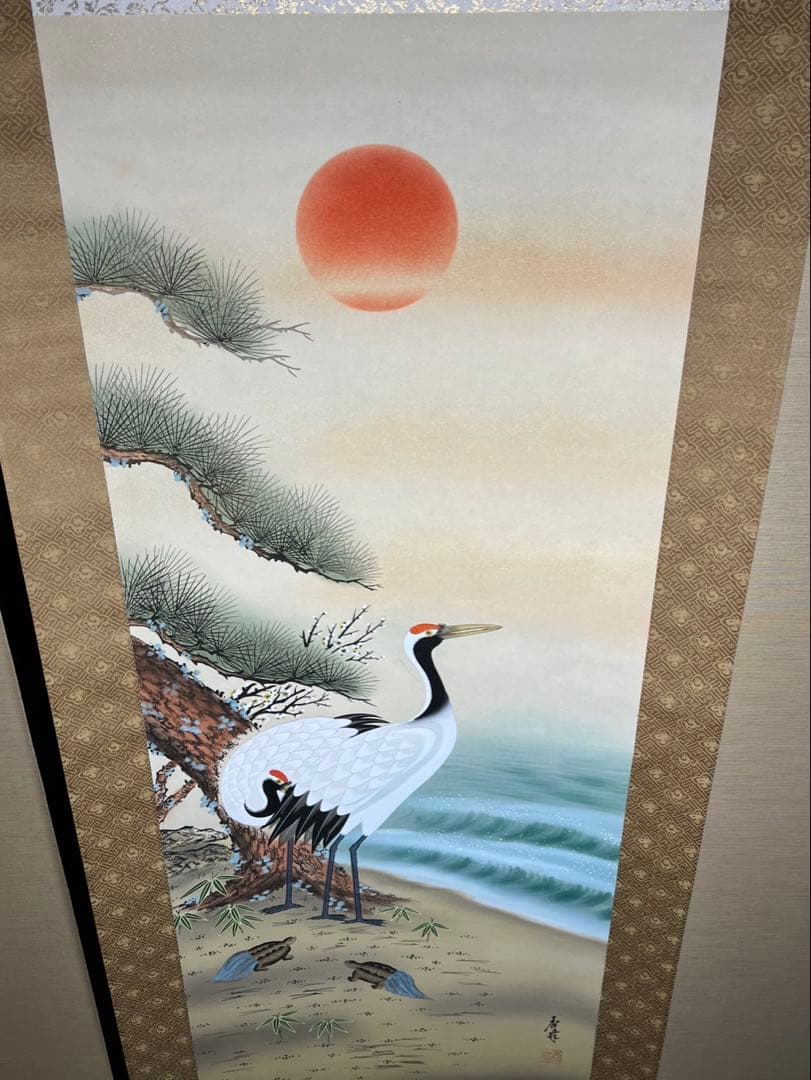 新年縁起物　双鶴亀未使用状態良 長期保管品安価で！