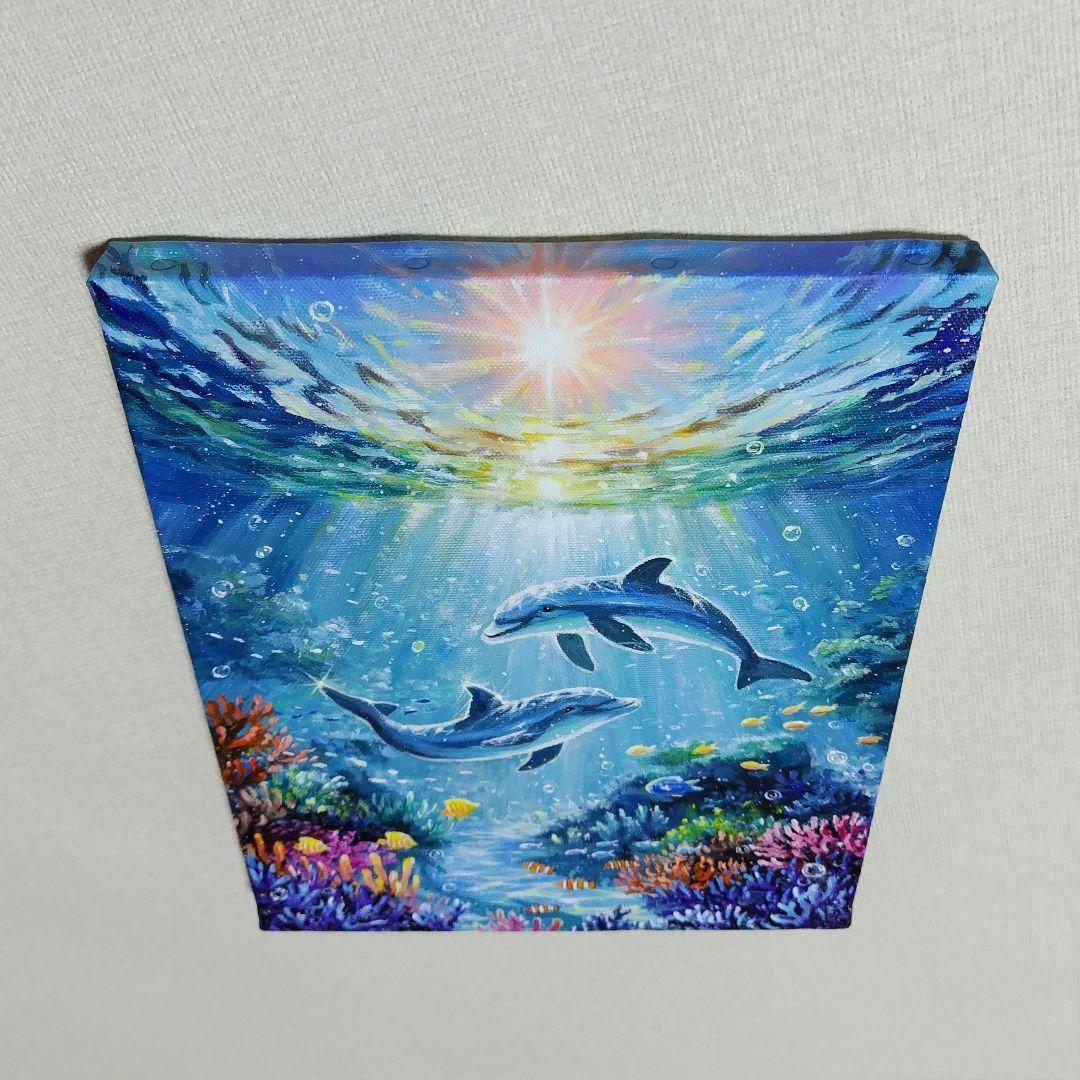 N*°様 【海中世界】アクリル画 F3 風景画 絵画