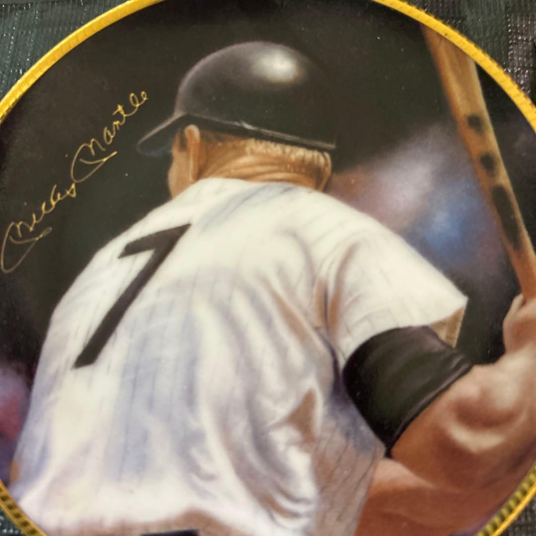 レアBabe Ruth Mickey Mantle Plate 3種 ヤンキース