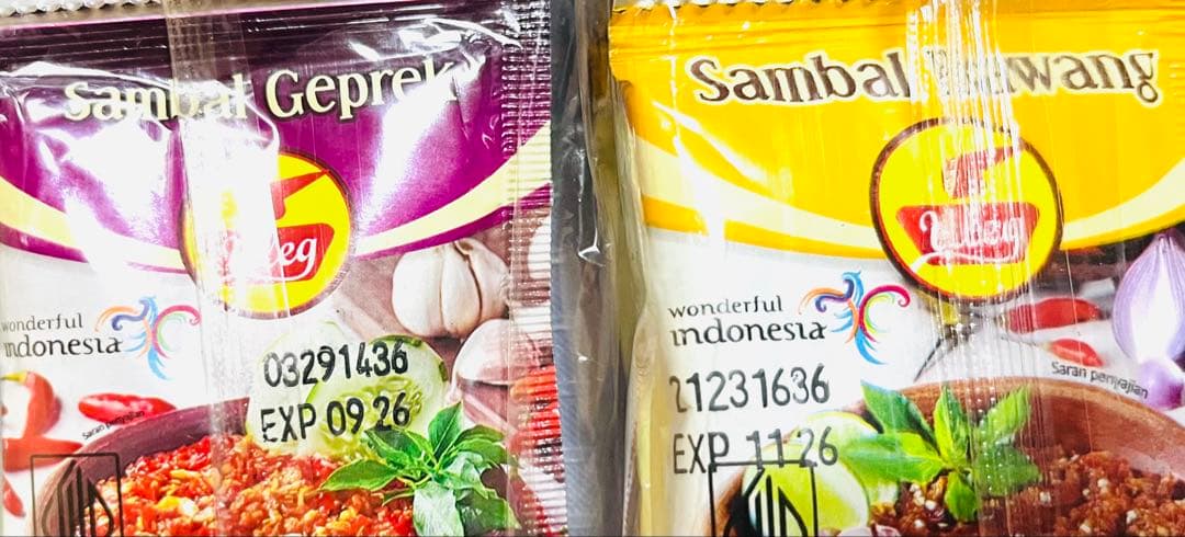 Sambal Uleg インドネシアの人気調味料セット 合計650個