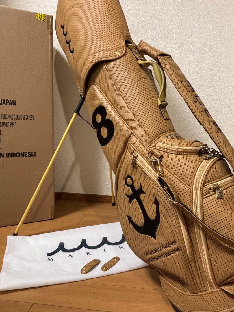 muta MARINE ムータマリン  パンチングエシカルレザー キャディバッグ