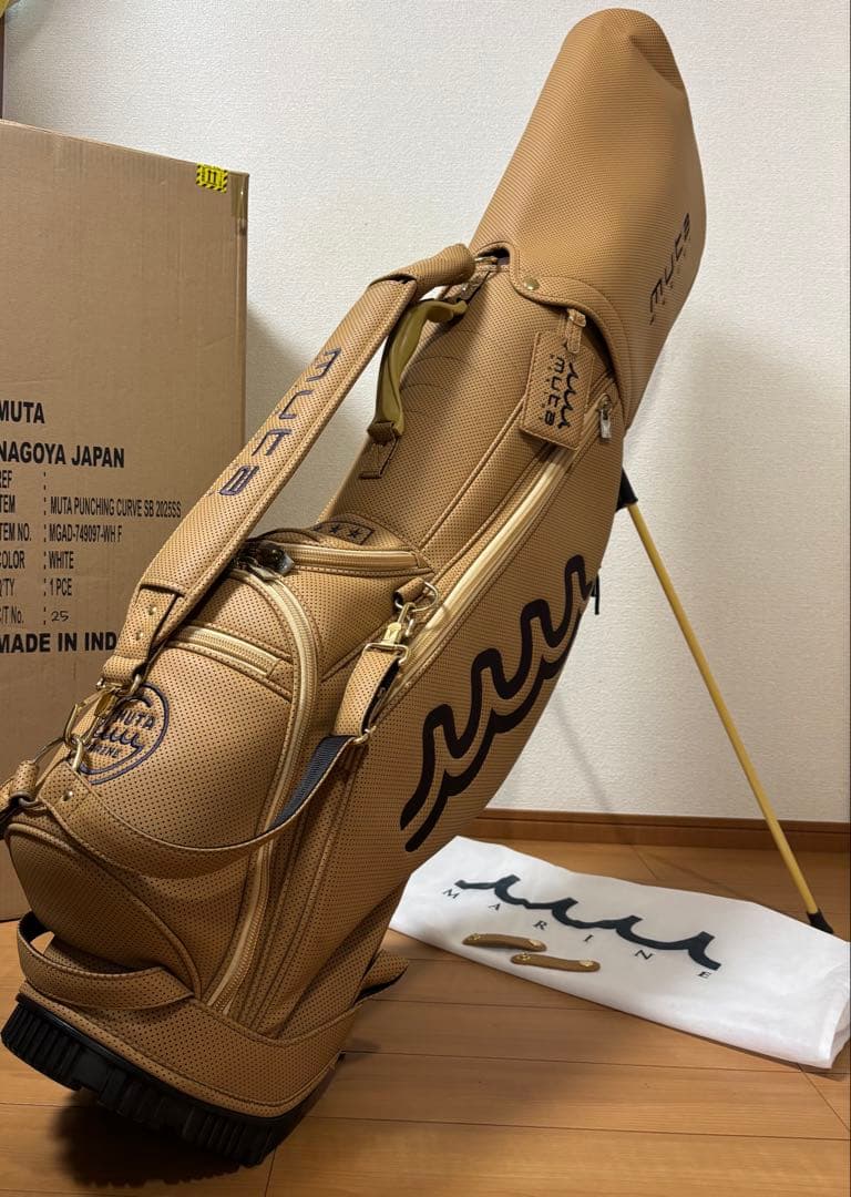 muta MARINE ムータマリン  パンチングエシカルレザー キャディバッグ