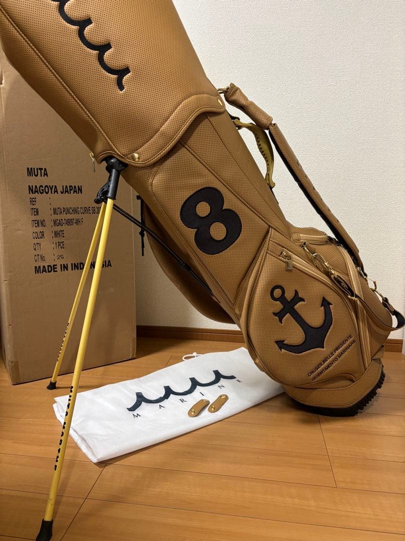 muta MARINE ムータマリン  パンチングエシカルレザー キャディバッグ