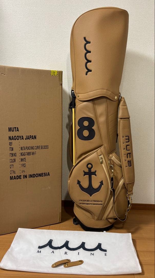 muta MARINE ムータマリン  パンチングエシカルレザー キャディバッグ