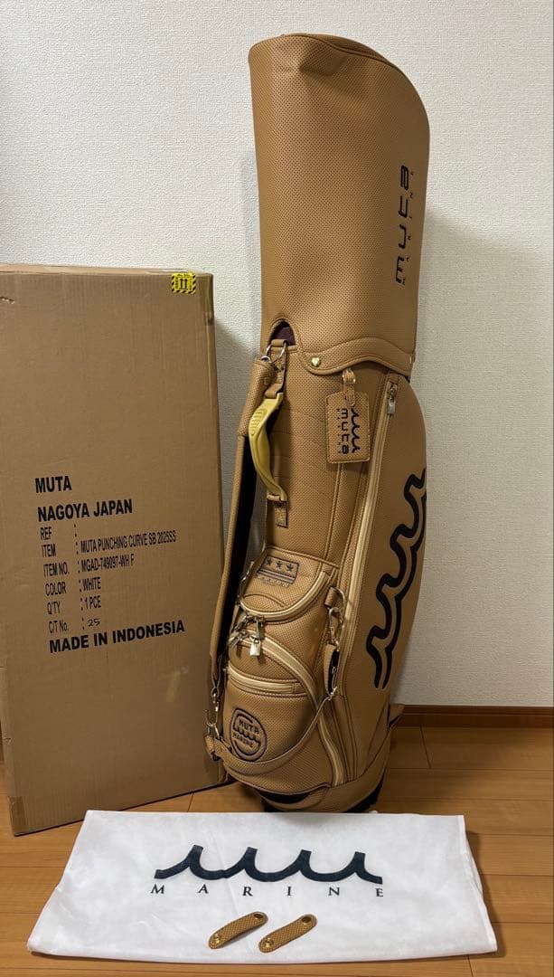 muta MARINE ムータマリン  パンチングエシカルレザー キャディバッグ