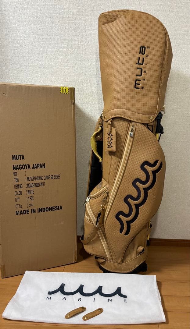 muta MARINE ムータマリン  パンチングエシカルレザー キャディバッグ