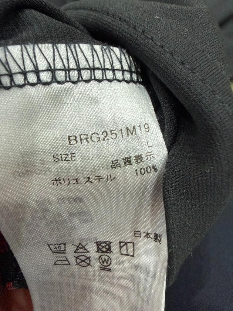 美品 BRIEFING GOLF ブリーフィング モックネック 半袖シャツ L