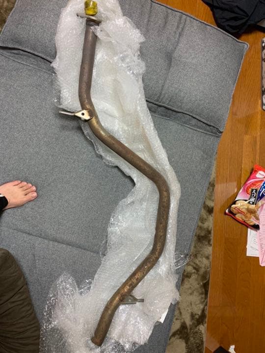 純正マフラー ぶったぎり