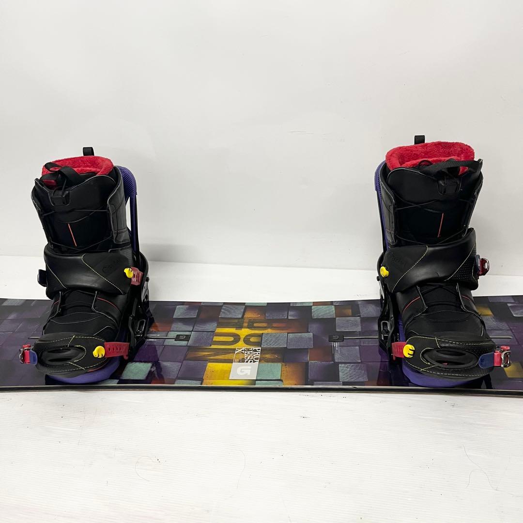 BURTON FLYING V スノボセット　SALOMON スノーボード 美品