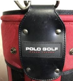 クーラ美品　ラルフローレンPolo Golf レッドキャディバッグ