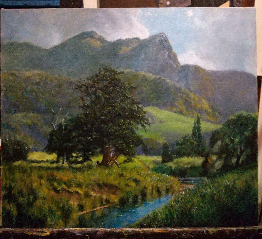 風景画#2 油彩画 10号 F10 油絵