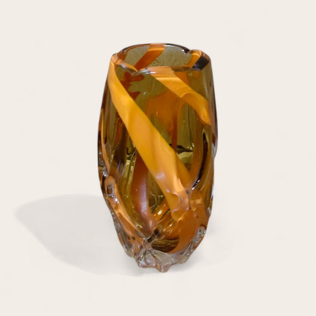 KAMEI GLASS フラワーベース 花瓶 南部硝子 1970年代 昭和レトロ